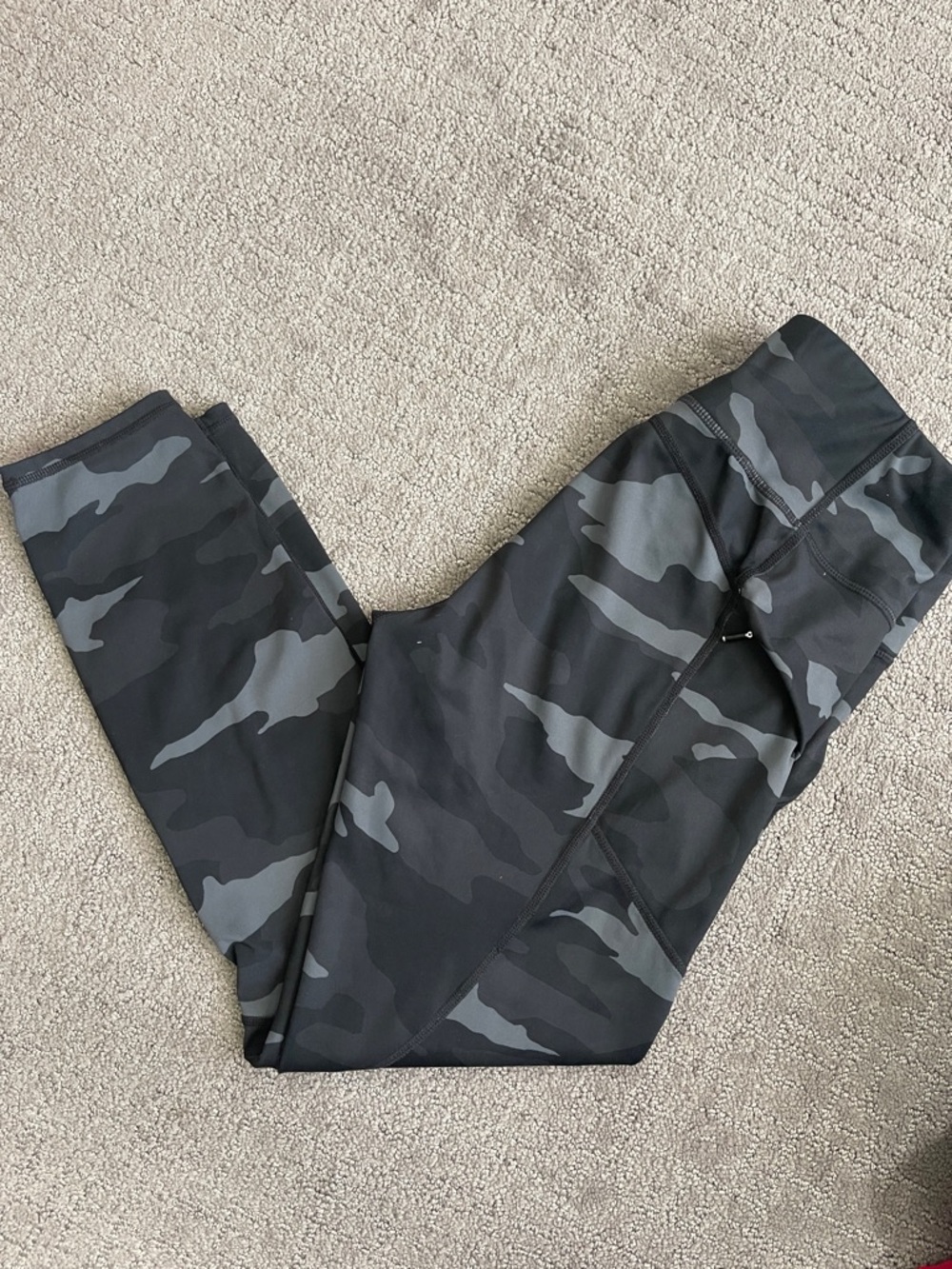 Athleta Grey Black Camo Leggings